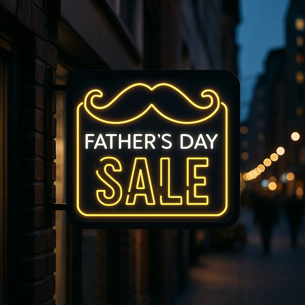 Father's Day Sale Neon Sign LED Store Display