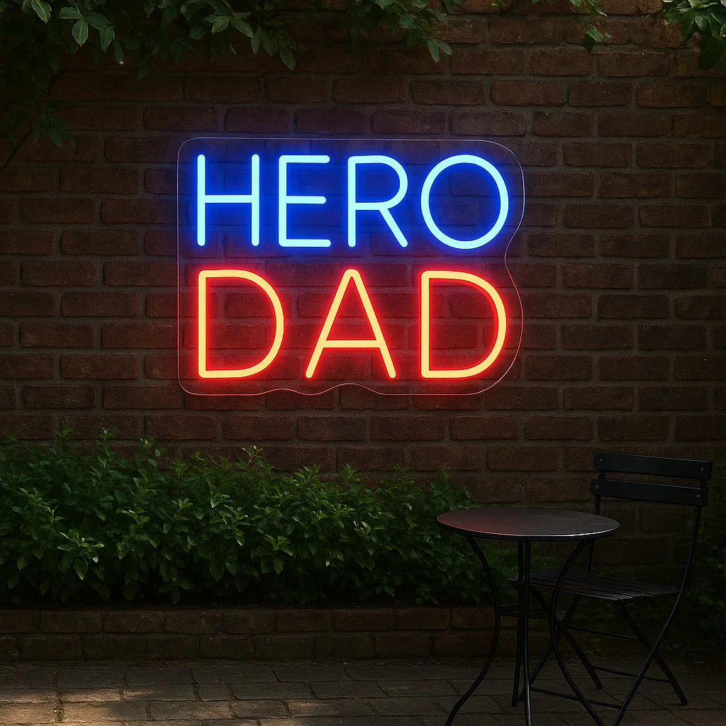Best Dad Ever Neon Sign Custom LED for Gifts