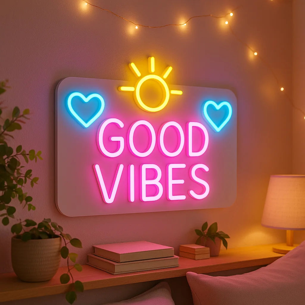 Good Vibes Glow neon