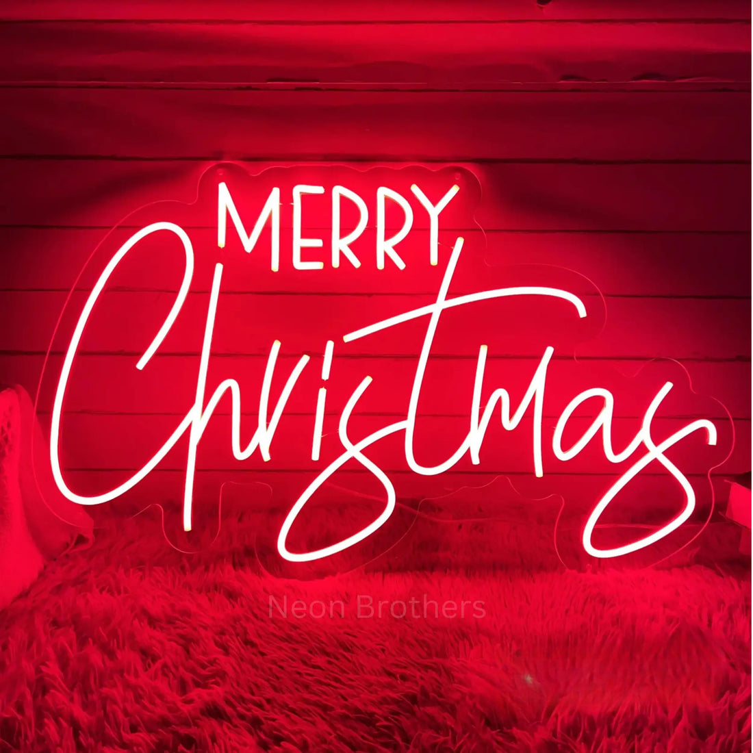 Merry Christmas 2025 Neon Sign - USB & Dimmable