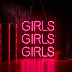 Girls Girls Girls LED Neon Sign