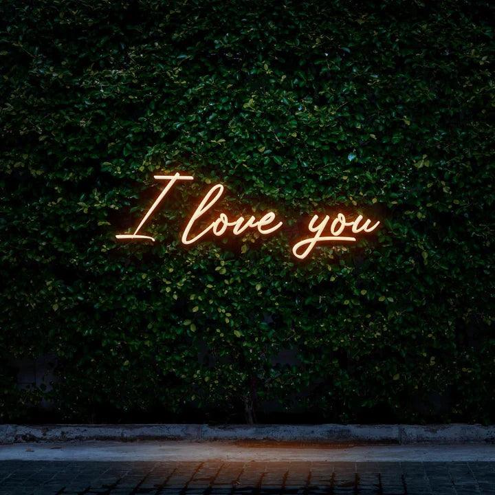 I LOVE YOU - LED NEON SIGN-Neonsigns-Orange-Neon Brothers