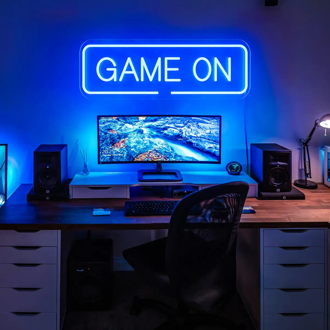 'Game On' Neon Sign for Kids & Gaming Rooms