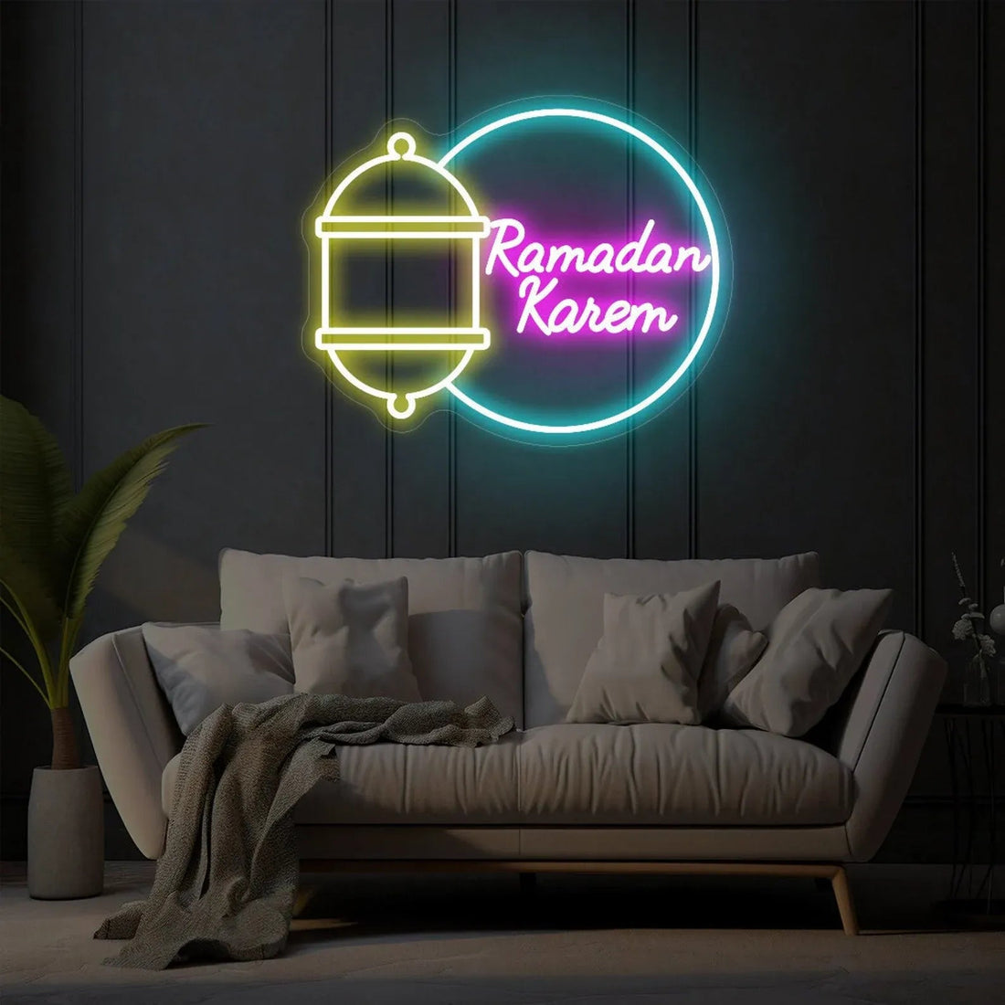 Ramadan Kareem Neon Light – Custom LED Decor for Ramadan & Eid Mubarak Celebrations, Perfect for Yard & Home Décor - Neon Brothers