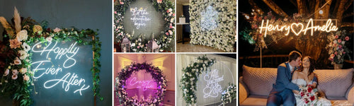 Neon Wedding Signs
