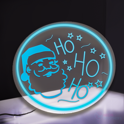 Santa Claus "Ho Ho Ho"  Laser Engraved Neon Sign