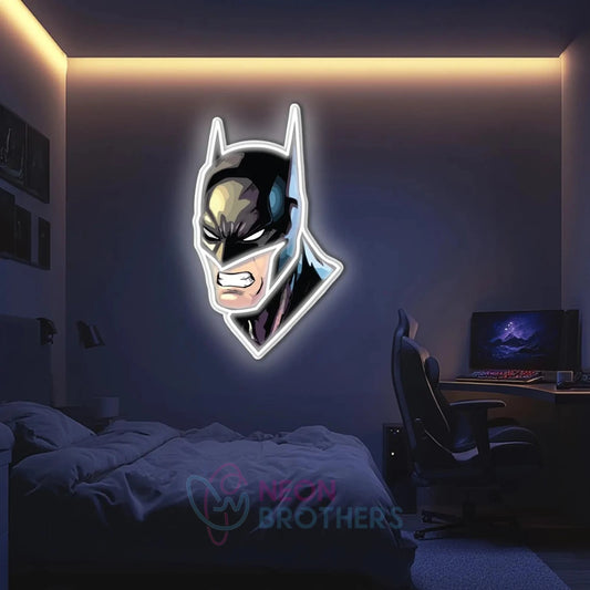 UV Printed Batman Neon Sign | Iconic LED Wall Art for Your Game Room | Custom Neon Light