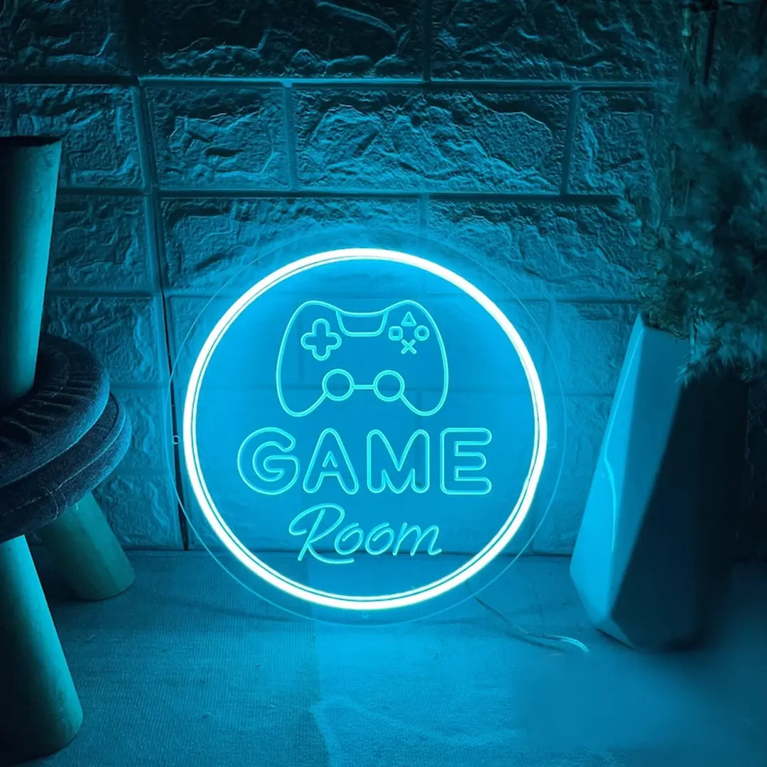 Game Room Neon Sign – Custom Game Pad LED Light by Neon Brothers