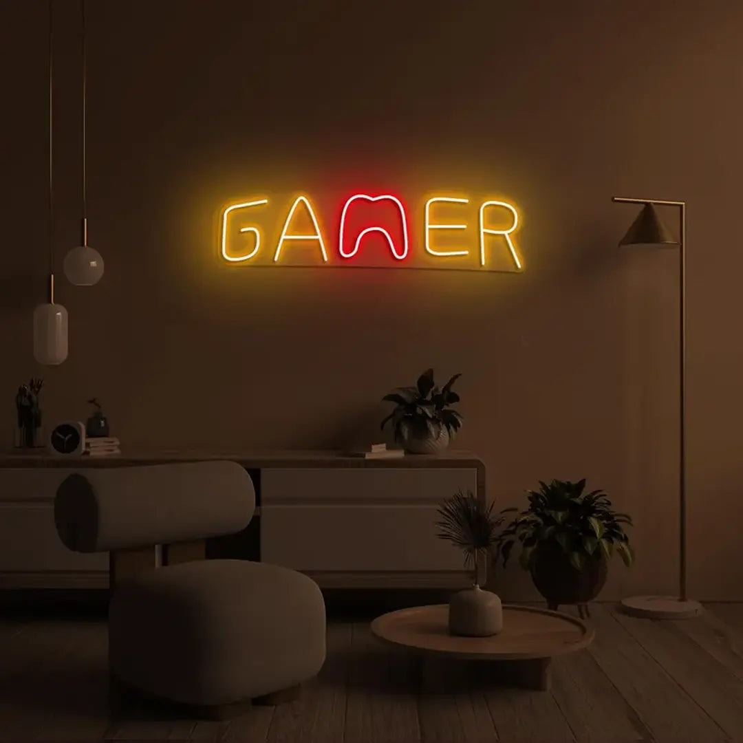 Gamer Neon Sign – Custom LED Neon Art for Game Rooms & Kids Rooms