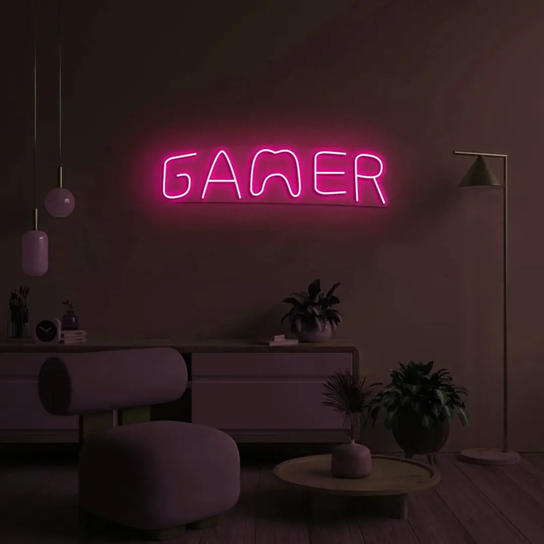 Gamer Neon Sign – Custom LED Neon Art for Game Rooms & Kids Rooms