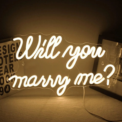 Will You Marry Me? LED Neon Sign – Perfect Proposal & Wedding Glow
