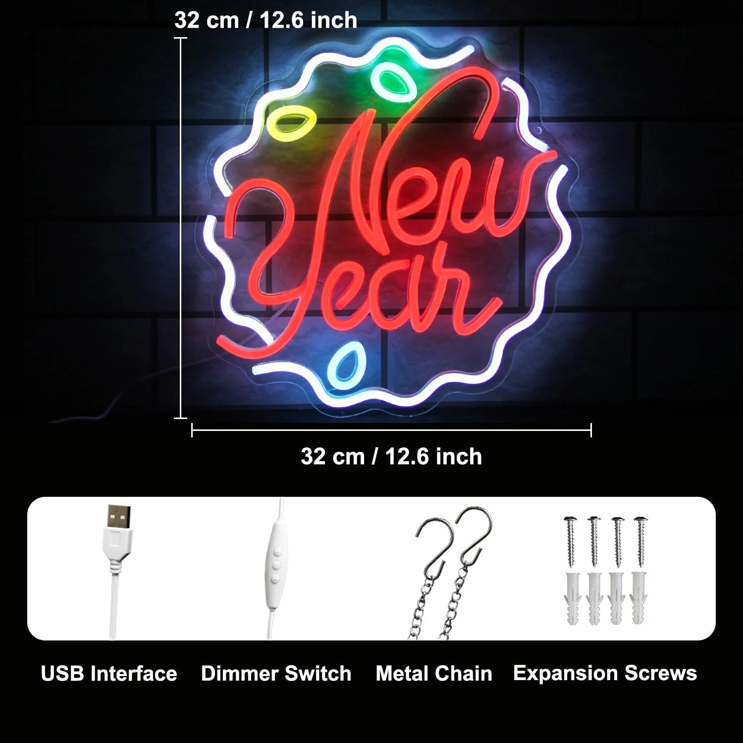 New year Neon Sign