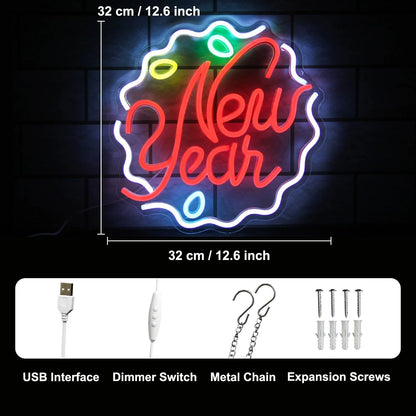 New year Neon Sign