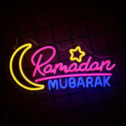 Ramadan Decoration Neon Sign – Elegant Ramadan Kareem LED Light for Islamic Home Décor