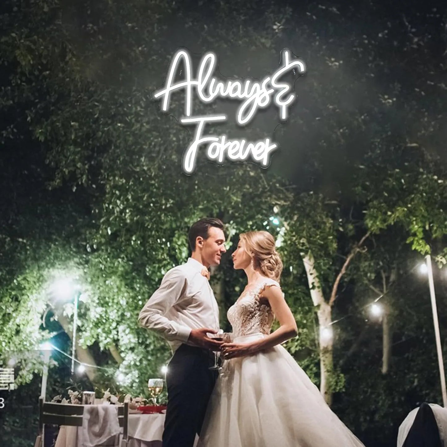 Always & Forever Neon Sign – Elegant LED Wall Art for Love & Celebration