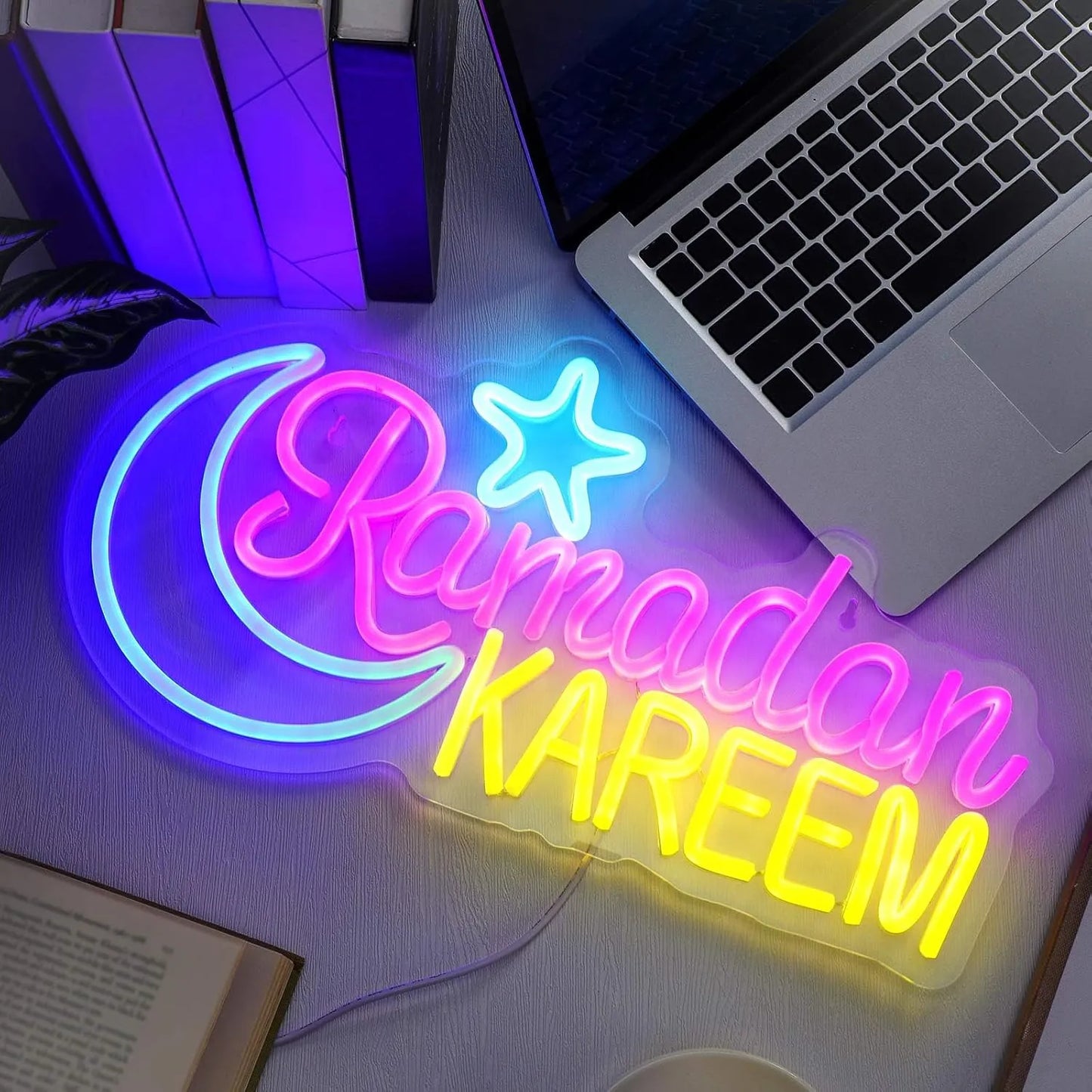 Ramadan Kareem Neon Sign – Large LED Light for Islamic Holiday & Home Décor