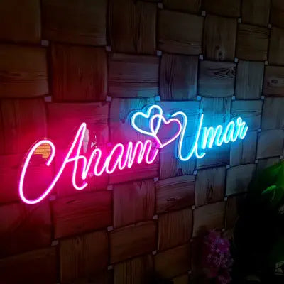 Anam love Umar - Couple Neon Sign