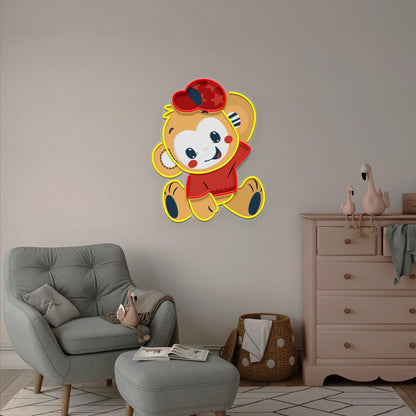 Cute Monkey Neon Sign – A Playful Glow for Kids' Rooms & Fun Spaces