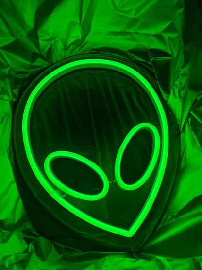 MINI ALIEN HEAD LED NEON SIGN!-Neonsigns-Green-45 x 90 cm-Neon Brothers