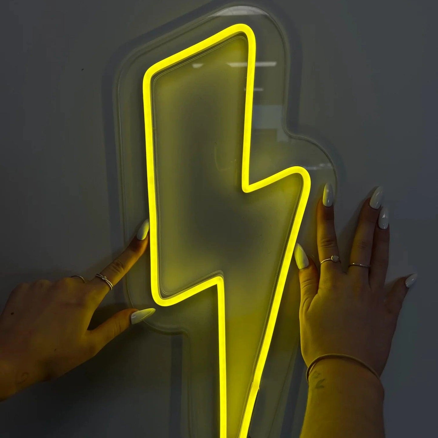 MINI LIGHTNING BOLT LED NEON SIGN!-Neonsigns-45 x 90 cm-Yellow-Neon Brothers