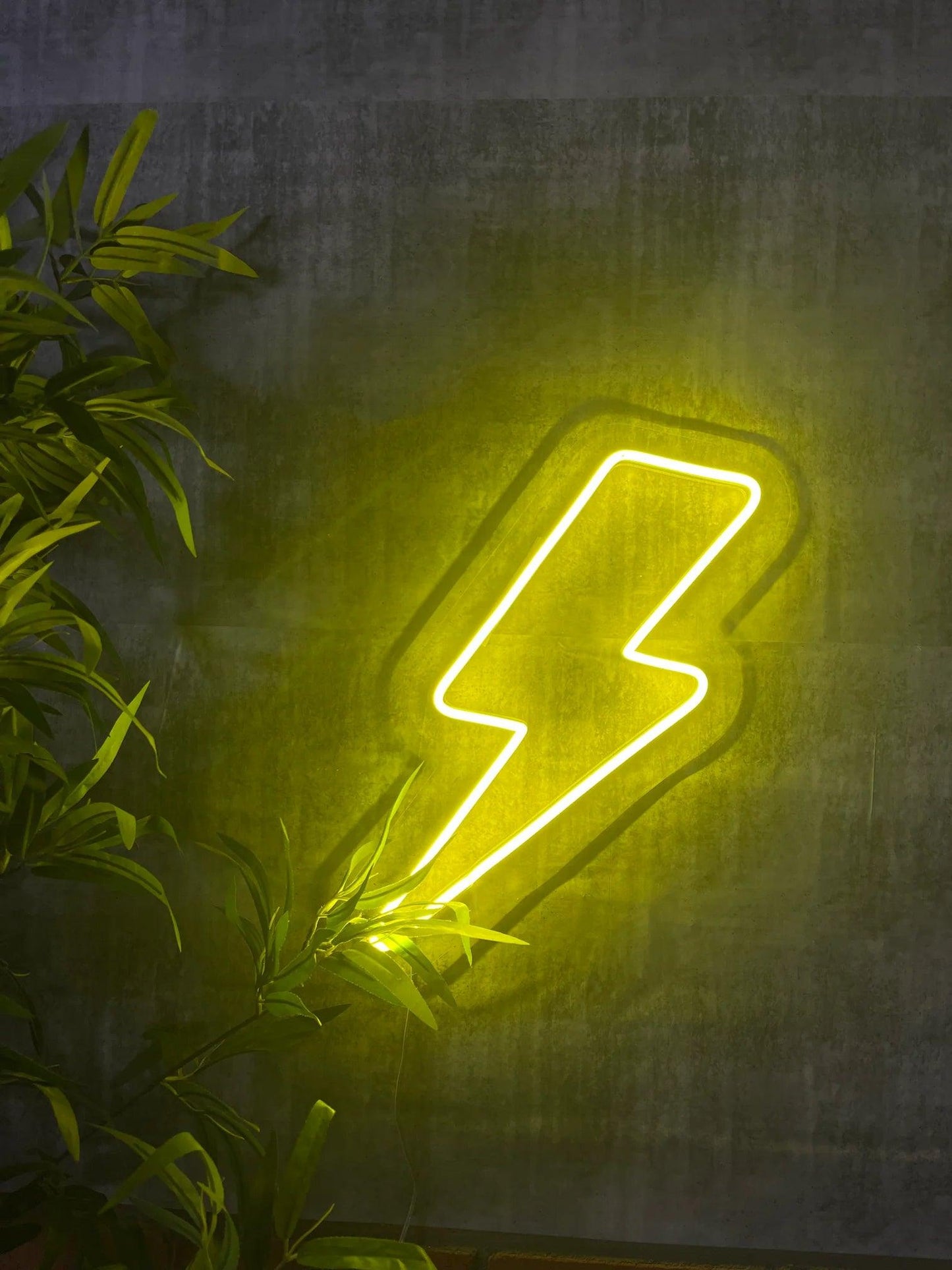 MINI LIGHTNING BOLT LED NEON SIGN!-Neonsigns-45 x 90 cm-Yellow-Neon Brothers