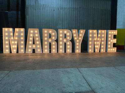 120cm Giant Marquee Letters Wedding Perth WA - Neon Brothers
