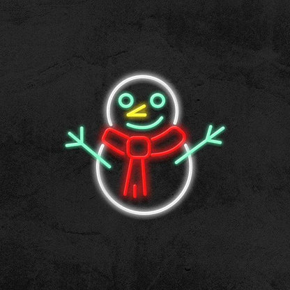 " Snowman " - LED Neon Sign