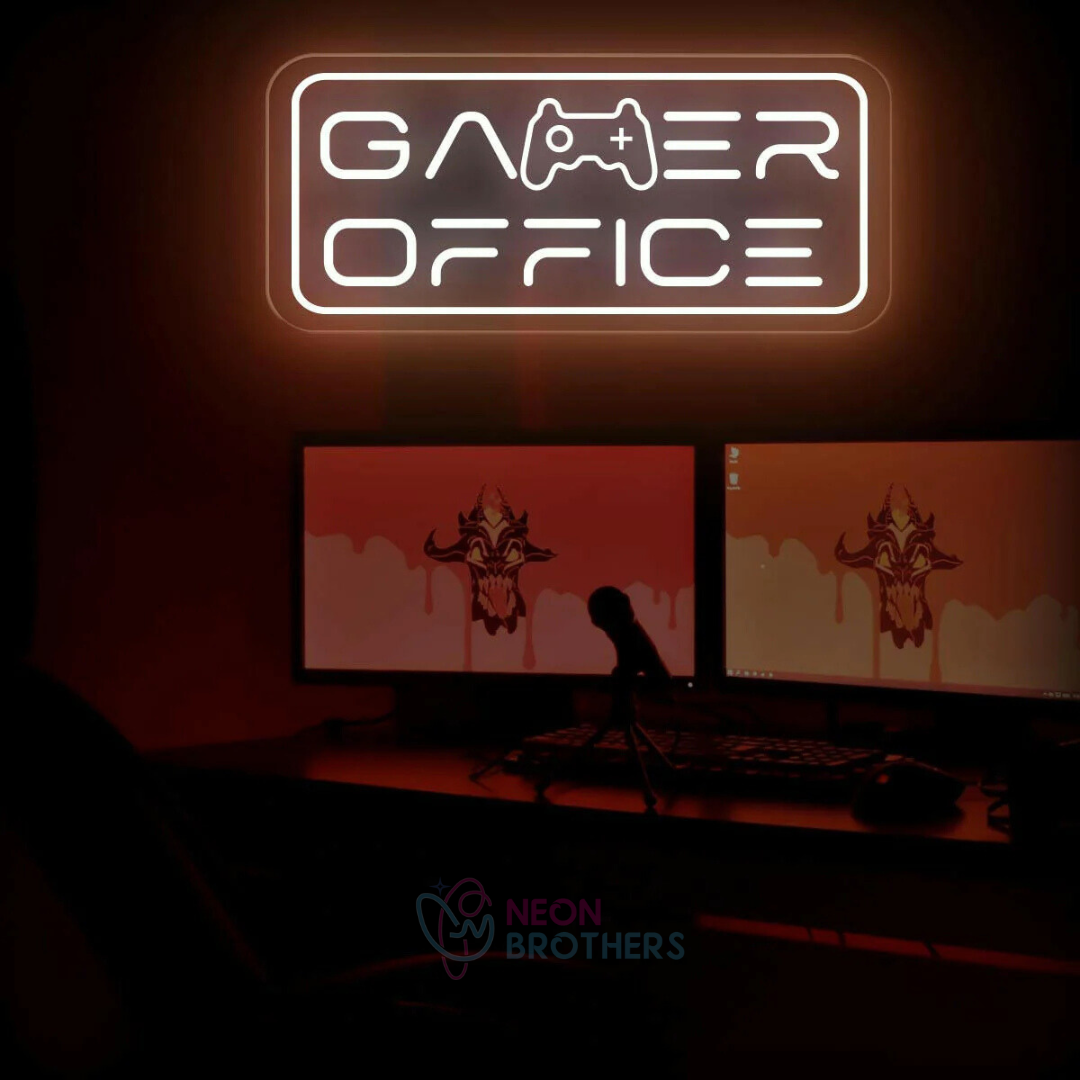 Gamer Office Neon Sign | Illuminate Your Workspace with Style