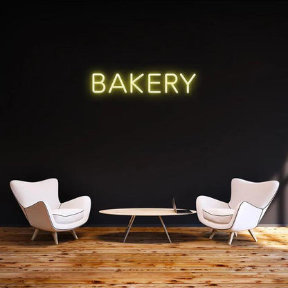 BAKERY - LED NEON SIGN-Neonsigns-45 x 90 cm-Yellow-No thanks-Neon Brothers