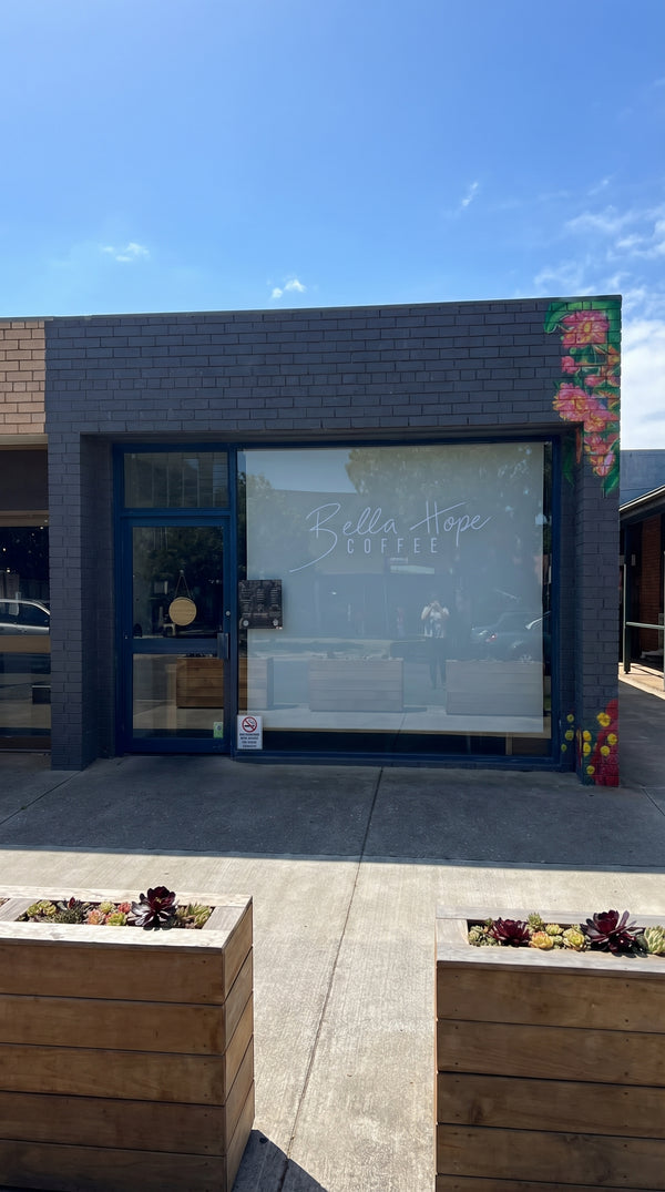 Bella Hope Coffee shopfront before signage upgrade Melbourne VIC - Neon Brothers