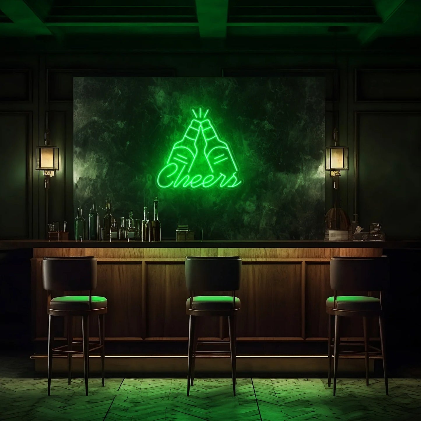 Cheers LED Neon Sign!-Neonsigns-45 x 90 cm-Green-Neon Brothers