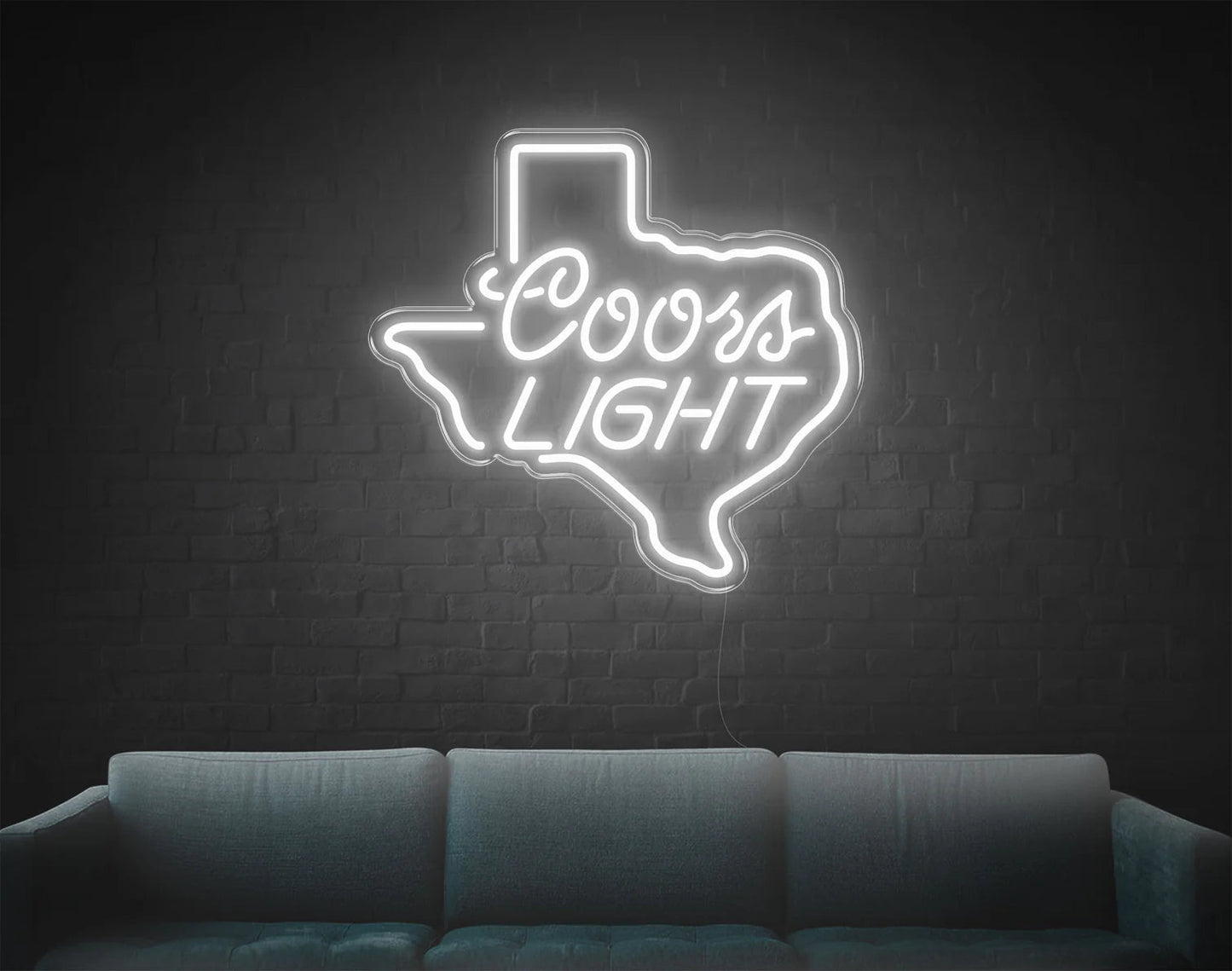 COORS LIGHT LED NEON SIGN!-Neonsigns-45 x 90 cm-White-Neon Brothers