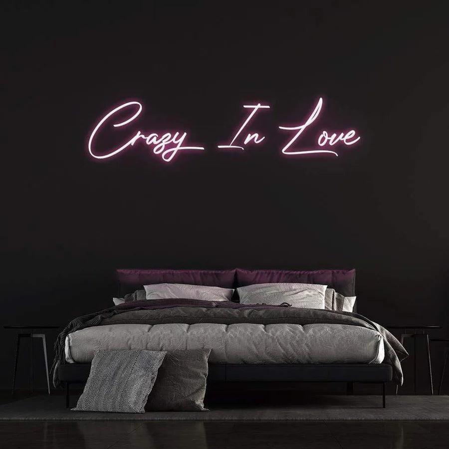 ''Crazy in Love'' - LED Neon Sign-Neonsigns-45 x 90 cm-Pink-Neon Brothers