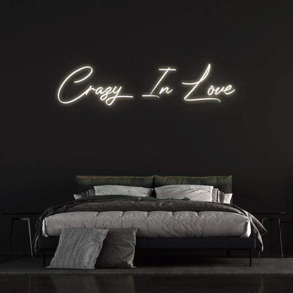 ''Crazy in Love'' - LED Neon Sign-Neonsigns-45 x 90 cm-Warm White-Neon Brothers