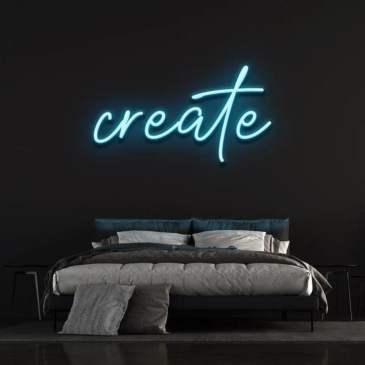 CREATE NEON SIGN-Neonsigns-Ice Blue-45 x 90 cm-No-Neon Brothers