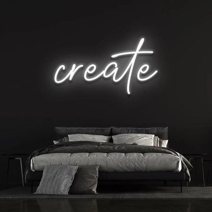 CREATE NEON SIGN-Neonsigns-White-45 x 90 cm-No-Neon Brothers