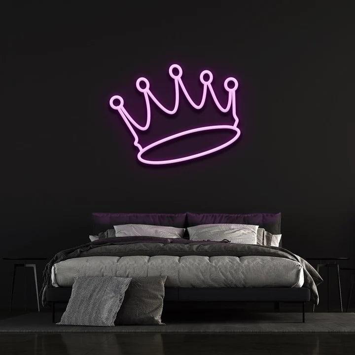 CROWN - LED NEON SIGN-Neonsigns-Purple-60 x 120 cm-Neon Brothers