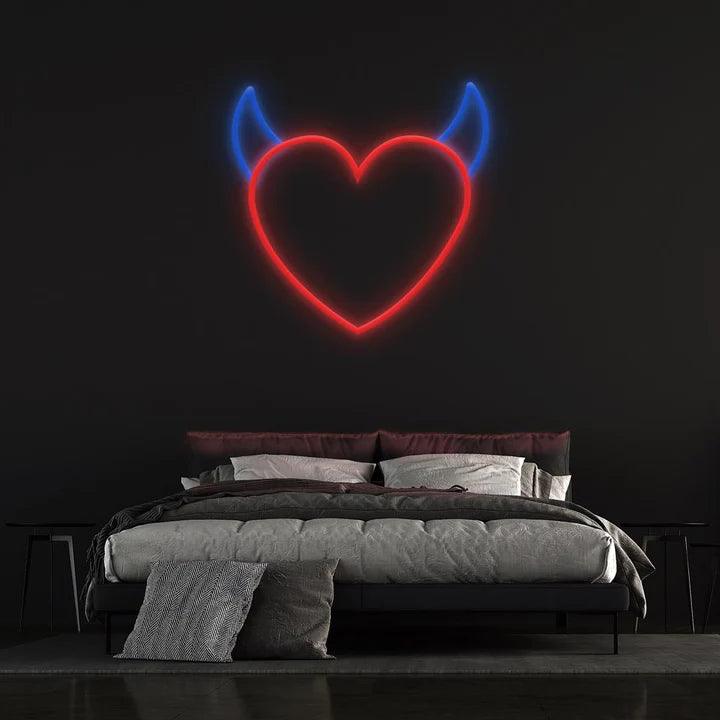 DEVIL HEART - LED NEON SIGN-Neonsigns-Neon Brothers