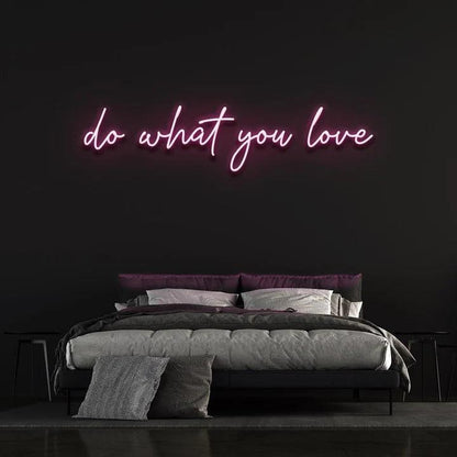 DO WHAT YOU LOVE NEON SIGN-Neonsigns-Pink-45 x 105 cm-No-Neon Brothers