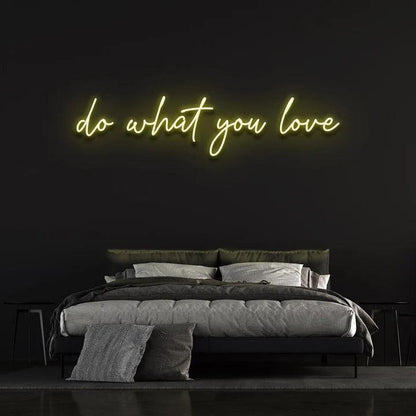 DO WHAT YOU LOVE NEON SIGN-Neonsigns-Yellow-45 x 105 cm-No-Neon Brothers