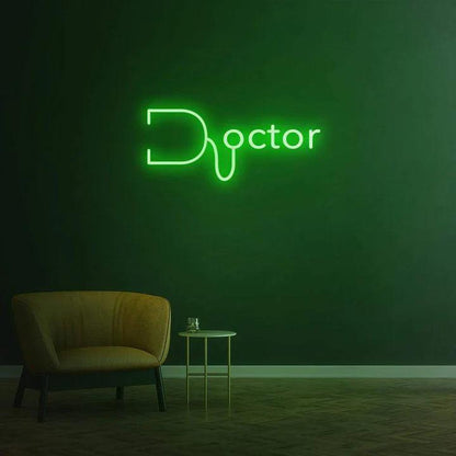 DOCTOR - LED NEON SIGN-Neonsigns-45 x 90 cm-Green-Neon Brothers