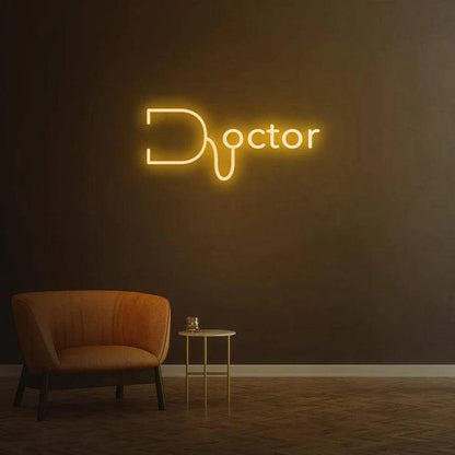 DOCTOR - LED NEON SIGN-Neonsigns-45 x 90 cm-Orange-Neon Brothers