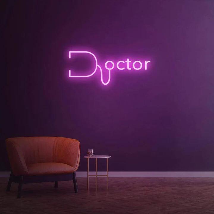 DOCTOR - LED NEON SIGN-Neonsigns-45 x 90 cm-Pink-Neon Brothers