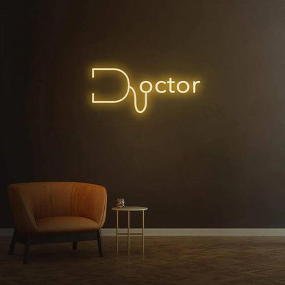 DOCTOR - LED NEON SIGN-Neonsigns-45 x 90 cm-Warm White-Neon Brothers