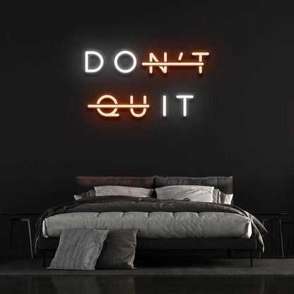 DON'T QUIT NEON SIGN-Neonsigns-Orange-45 x 105 cm-No-Neon Brothers