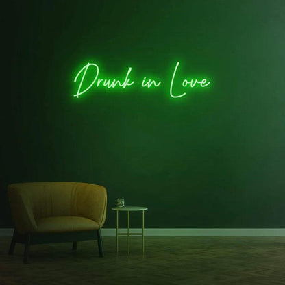 Drunk in Love - LED Neon Sign-Neonsigns-Green-60 x 120 cm-Neon Brothers