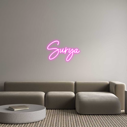 Custom Neon: Surya