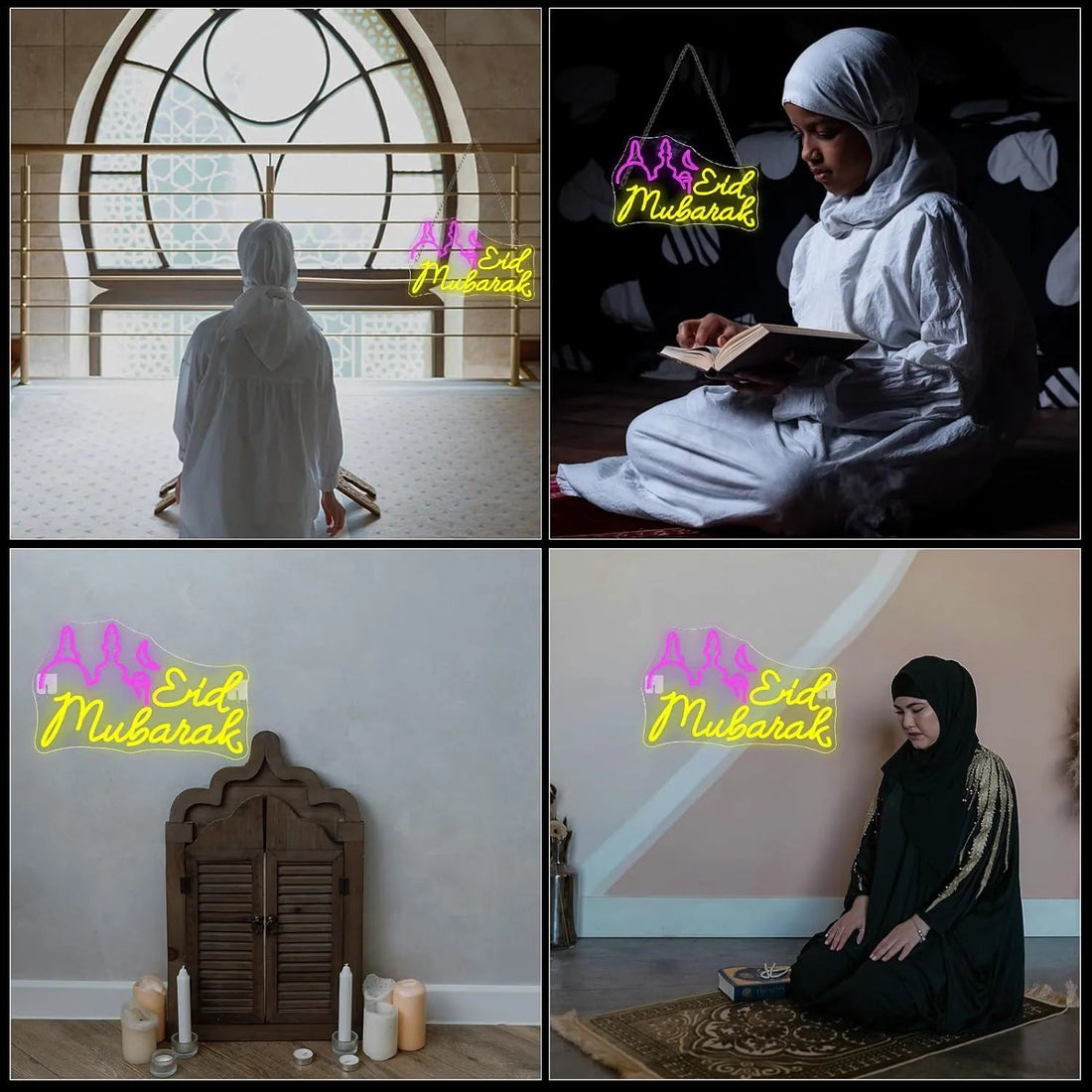Eid Mubarak Neon Sign – Ramadan LED Wall Decor | Islamic Festive Light - Neon Brothers