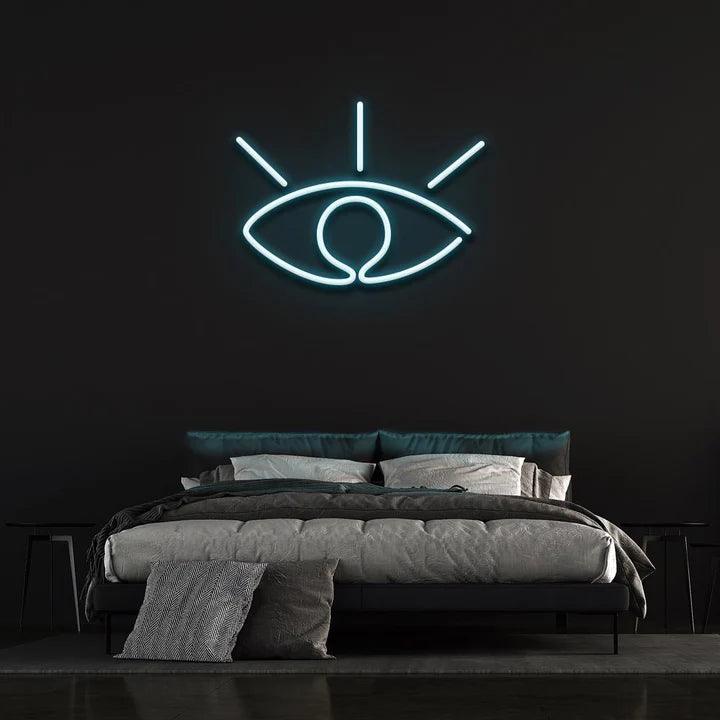 EYE - LED NEON SIGN-Neonsigns-60 x 120 cm-Ice Blue-Neon Brothers