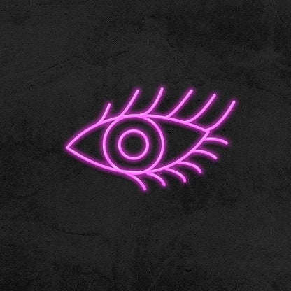 EYE WITH LASHES - LED NEON SIGN-Neonsigns-45 x 105 cm-Pink-Neon Brothers